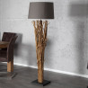 Stojací lampa EUPHORIA 175 CM hnědá naplavené dříví  Lampy 19472