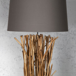 Stojací lampa EUPHORIA 175 CM hnědá naplavené dříví  Lampy 19472