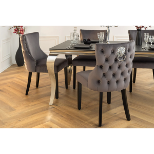 Set 2 židlí CASTLE DELUXE - šedá  Židle 45732