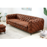 3místná pohovka MODERN BAROCK 240cm z mikrovlákna starohnědá  Pohovky 44396