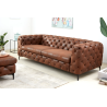 3místná pohovka MODERN BAROCK 240cm z mikrovlákna starohnědá  Pohovky 44396