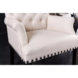 Zámecká židle CASTLE S PODRUČKAMI béžová  Židle 43216