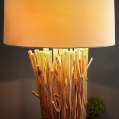 Stojací lampa EUPHORIA 175 CM hnědá naplavené dříví  Lampy 19472