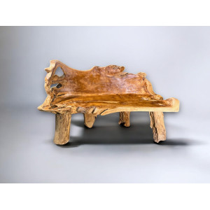 Masivní lavice z teakového dřeva ROOT II  Lavice 2412007