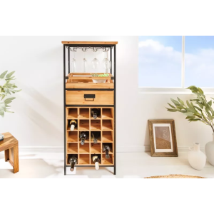 Barový regál SEVEN SEAS 120 CM masiv borovice  Regály 43921