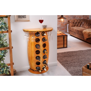 Vinotéka BODEGA HALF 85 CM masiv borovice  Stojany na víno 42579