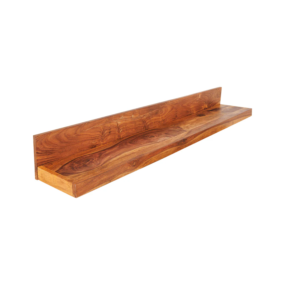 Nástěnná police MAKASSAR 140 CM masiv sheesham  Knihovny a police 44746