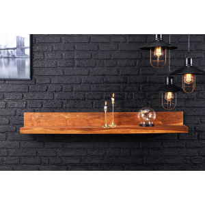 Nástěnná police MAKASSAR 110 CM masiv sheesham  Knihovny a police 44745