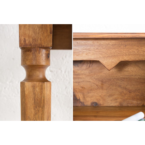 Sekretář MAKASSAR NATUR 115 CM masiv sheesham  Pracovna 17293