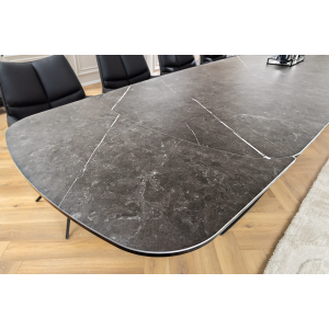 Rozkládací keramický jídelní stůl Papilonia 180-220-260cm mramor  Jídelní stoly 45178