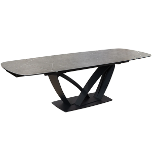 Rozkládací keramický jídelní stůl Papilonia 180-220-260cm mramor  Jídelní stoly 45178