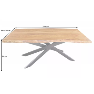 Jídelní stůl MAMMUT 200 CM / 60 MM masiv akácie  Kuchyň a jídelna 43784