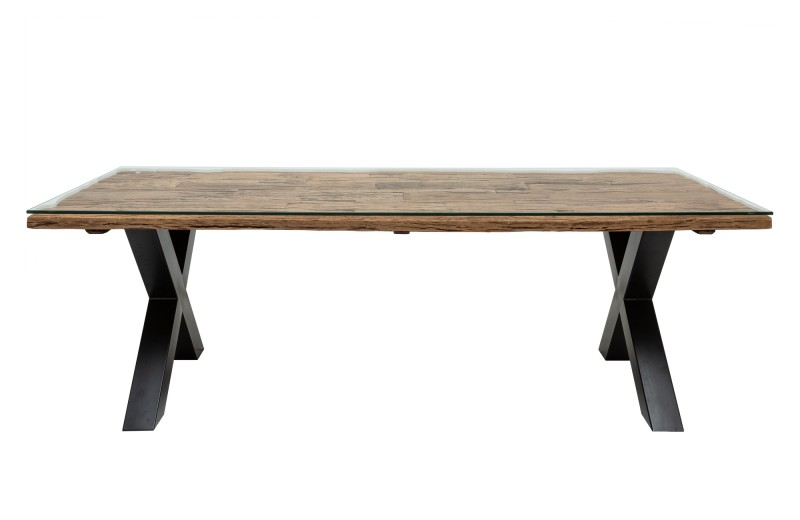 Jídelní stůl BARRACUDA X 180 CM masiv teak  Kuchyň a jídelna 39698