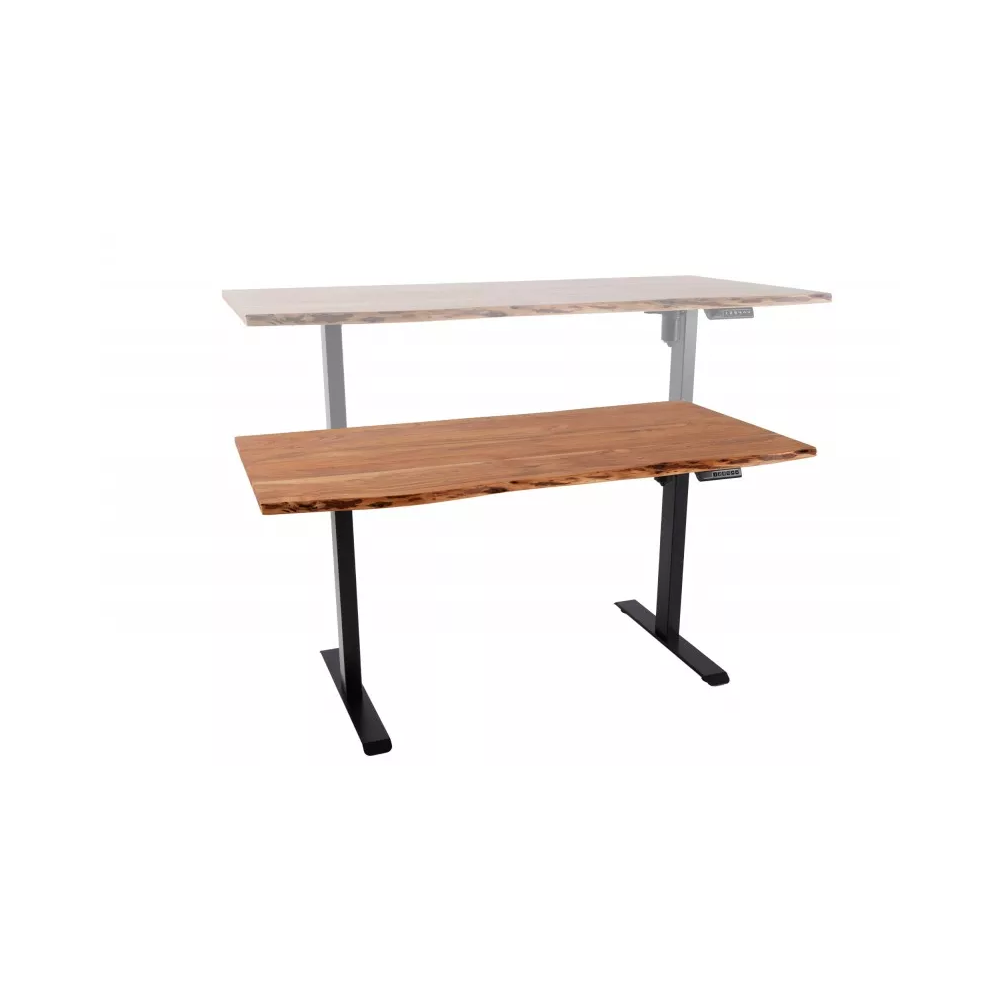 Výškově nastavitelný psací stůl MAMMUT 140 CM masiv akácie  Pracovní a psací stoly 43667