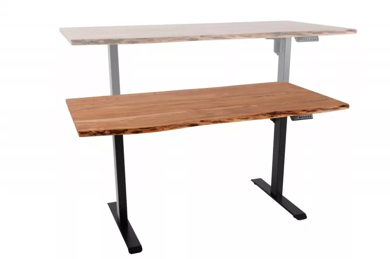 Výškově nastavitelný psací stůl MAMMUT 140 CM masiv akácie  Pracovní a psací stoly 43667