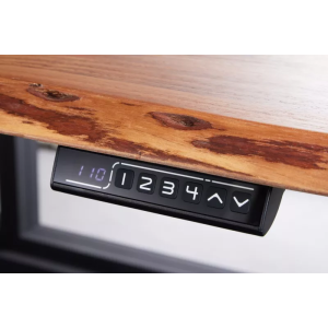 Výškově nastavitelný psací stůl MAMMUT 140 CM masiv akácie  Pracovní a psací stoly 43667