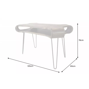 Psací stůl ORGANIC LIVING 120 CM masiv sheesham  Pracovní a psací stoly 43074