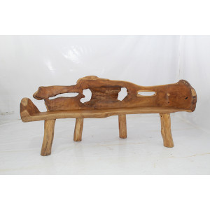 Masivní lavice z teakového dřeva ROOT 190cm  Lavice 2301023