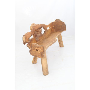 Masivní lavice z teakového dřeva ROOT 190cm  Lavice 2301023