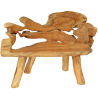 Masivní lavice z teakového dřeva ROOT 120cm  Lavice 2301026
