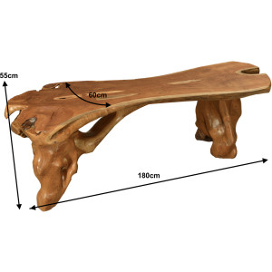 stolek z teaku ROOT II  Lavice 2301029