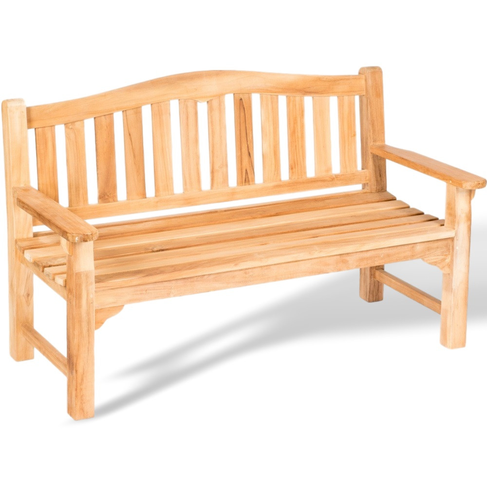 Masivní lavice z teakového dřeva ALDA  Zahradní sedací nábytek 11125