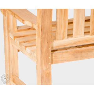 Masivní lavice z teakového dřeva ALDA  Zahradní sedací nábytek 11125