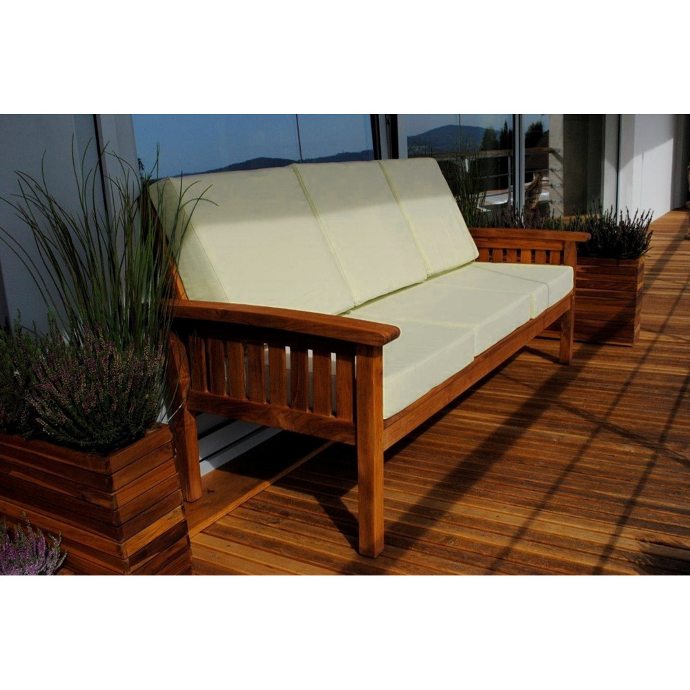 Masivní lavice z teakového dřeva ROSALINE I  Zahradní stoly a stolky 11110