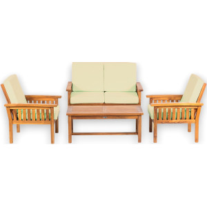 Masivní lavice z teakového dřeva ROSALINE I  Zahradní stoly a stolky 11110