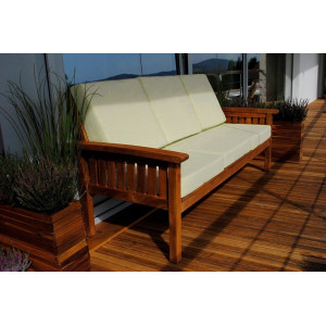 Masivní lavice z teakového dřeva ROSALINE II 195 cm  Zahradní stoly a stolky 11117