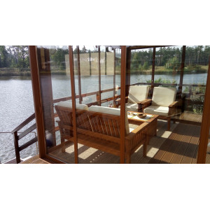 Teaková zahradní sestava ROSALINE I  Zahradní stoly a stolky 611