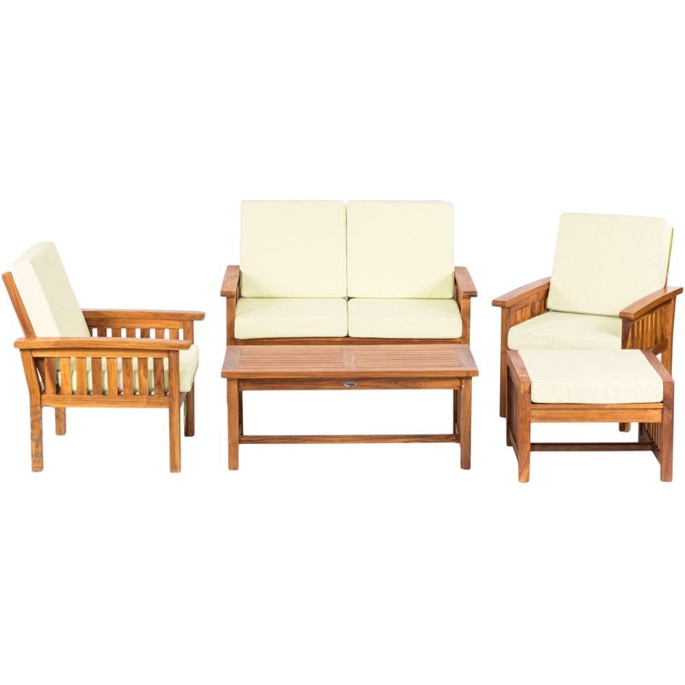 Teaková zahradní sestava ROSALINE I  Zahradní stoly a stolky 611