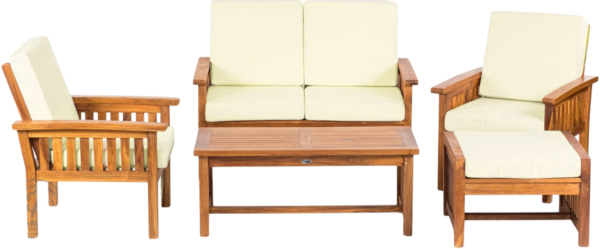 Teaková zahradní sestava ROSALINE I  Zahradní stoly a stolky 611