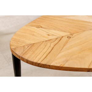 Konferenční stolek ADLON, set 2 ks - akácie + mramor  Konferenční stolky 45187