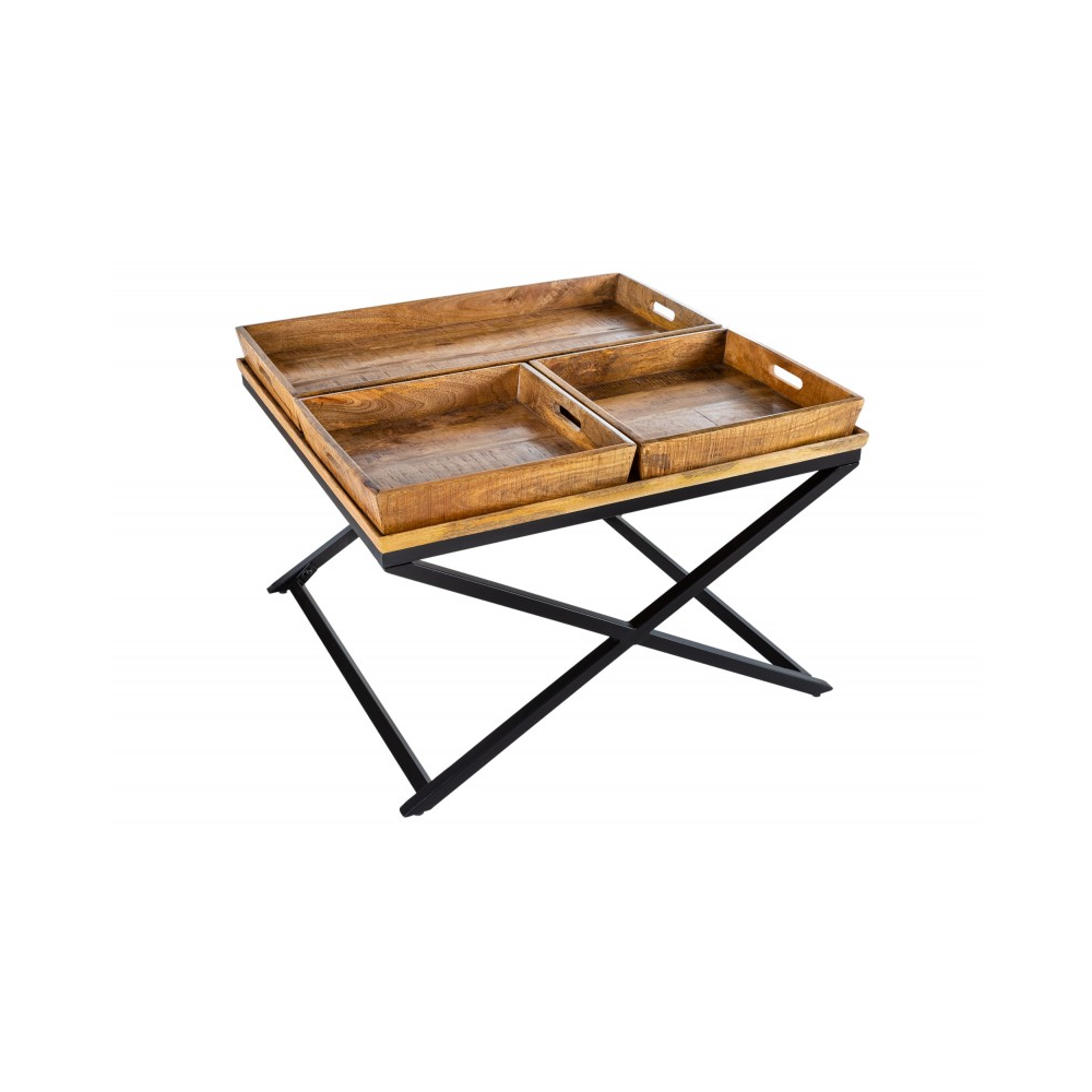 Konferenční stolek HANDY 80 CM masiv mango  Konferenční stolky 41656