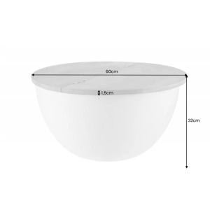 Konferenční stolek ORIENT STORAGE 60 CM bílý masiv mango, II.  Konferenční stolky 40108