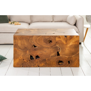 Konferenční stolek SQUARE 90 CM masiv teak  Konferenční stolky 39227