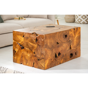 Konferenční stolek SQUARE 90 CM masiv teak  Konferenční stolky 39227