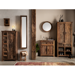 Zrcadlo Sumatra 30x150 - recyklované dřevo Sumatra Zrcadla MH2399W