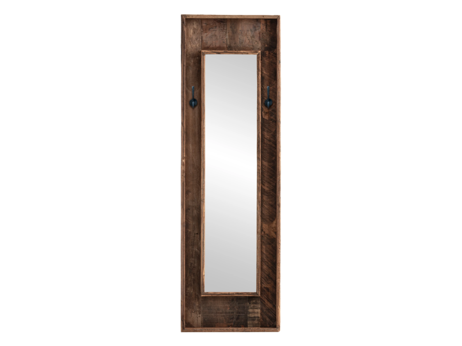 Sumatra zrcadlo s háčkem z recyklovaného dřeva Sumatra Zrcadla MH2398W