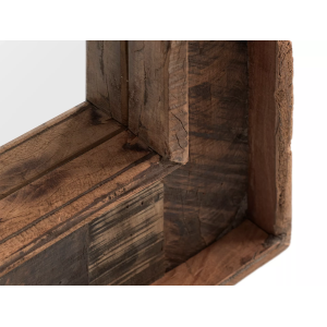 Sumatra zrcadlo s háčkem z recyklovaného dřeva Sumatra Zrcadla MH2398W