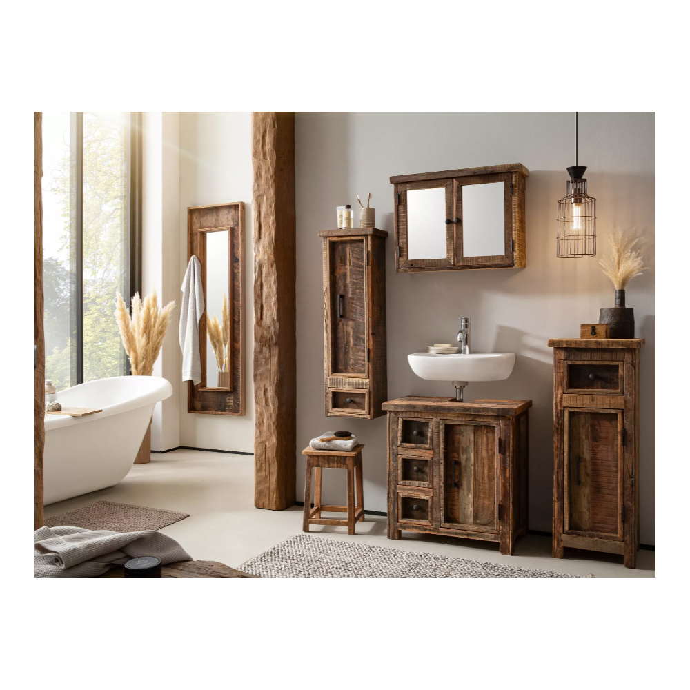 Sestava koupelnového nábytku Sumatra z recyklovaného dřeva Sumatra Koupelna MH2515W