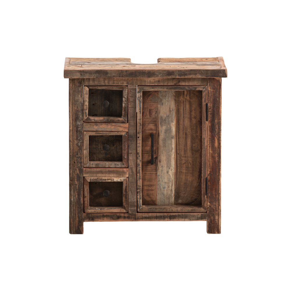 Spodní dřezová skříňka Sumatra z recyklovaného dřeva Sumatra Koupelna MH2412W