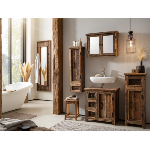 Nástěnná skříňka Sumatra z reckylovaného dřeva VÝPRODEJ Sumatra Koupelna MH2411W