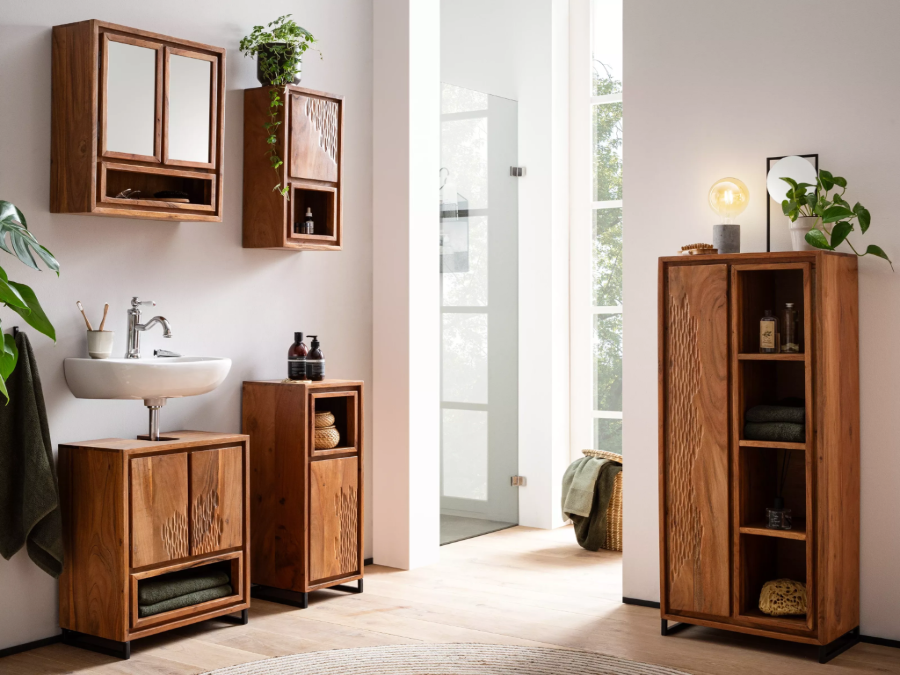 5dílná sada koupelnového nábytku Maddox z akátového dřeva Maddox Koupelna MH2326W