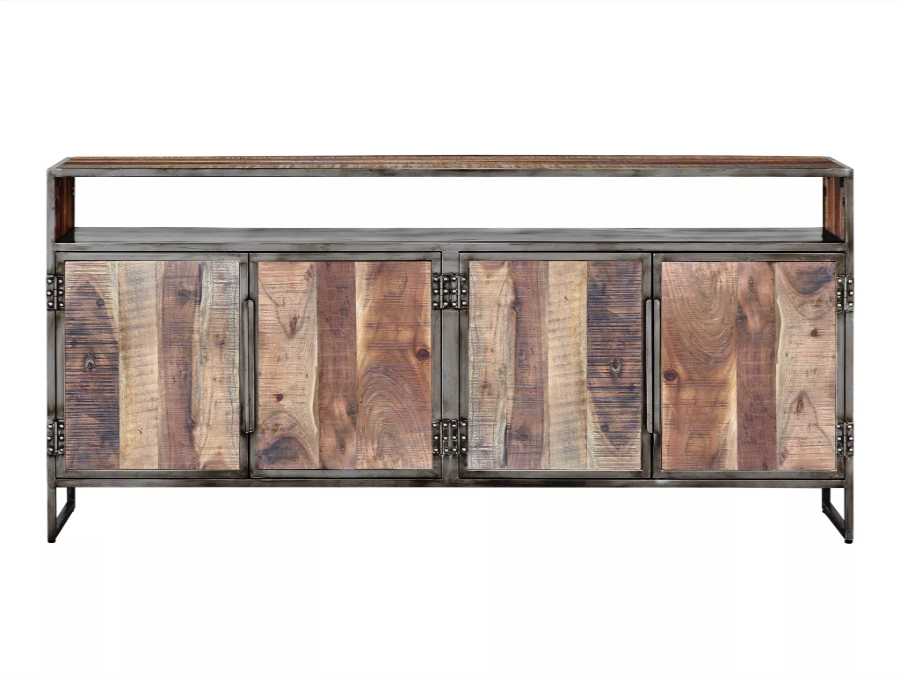 Komoda United z masivního akátového dřeva + kov  Komody a šatní skříně MH1495W