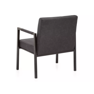 Křeslo XXL Wellington z umělé kůže - šedé  Křesla MH2579W