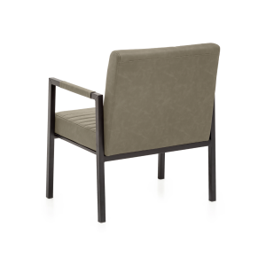 Křeslo XXL Wellington z umělé kůže - šalvějově zelené  Křesla MH2581W