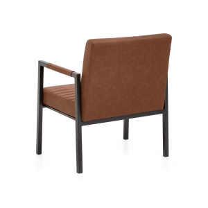 Křeslo XXL Wellington z umělé kůže - světle hnědé  Křesla MH2580W