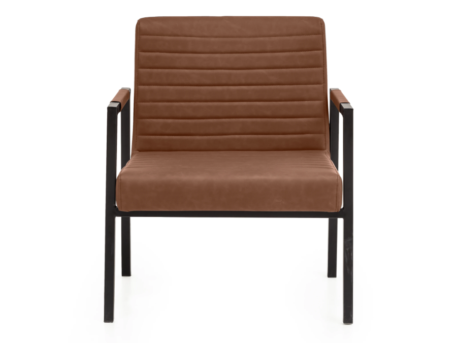 Křeslo XXL Wellington z umělé kůže - světle hnědé  Křesla MH2580W